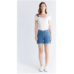 Evermind Women's Mom Shorts-WN3020
