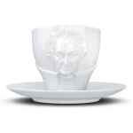 FIFTYEIGHT PRODUCTS Goethe Talent Porzellan Tasse mit Unterteller