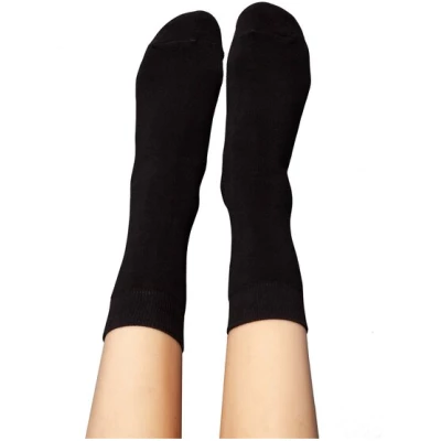 FellHerz 3er Pack Kuschel-Socken mit Bio-Baumwolle schwarz