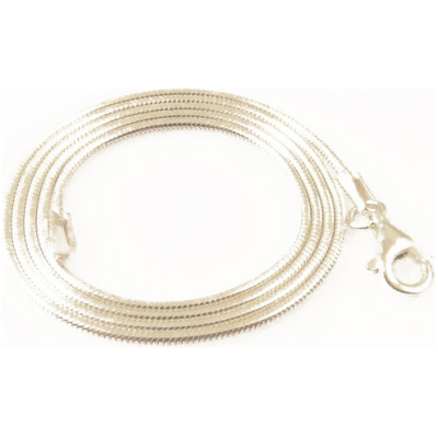 Filigrana Schmuck Schlangenkette aus recyceltem 925er Silber 40 cm