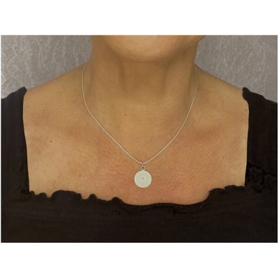 Filigrana Schmuck Schlangenkette mit Silberspirale 40 cm