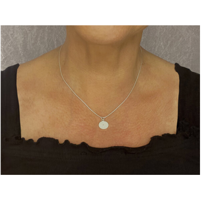 Filigrana Schmuck Schlangenkette mit kleiner Silberspirale 40 cm
