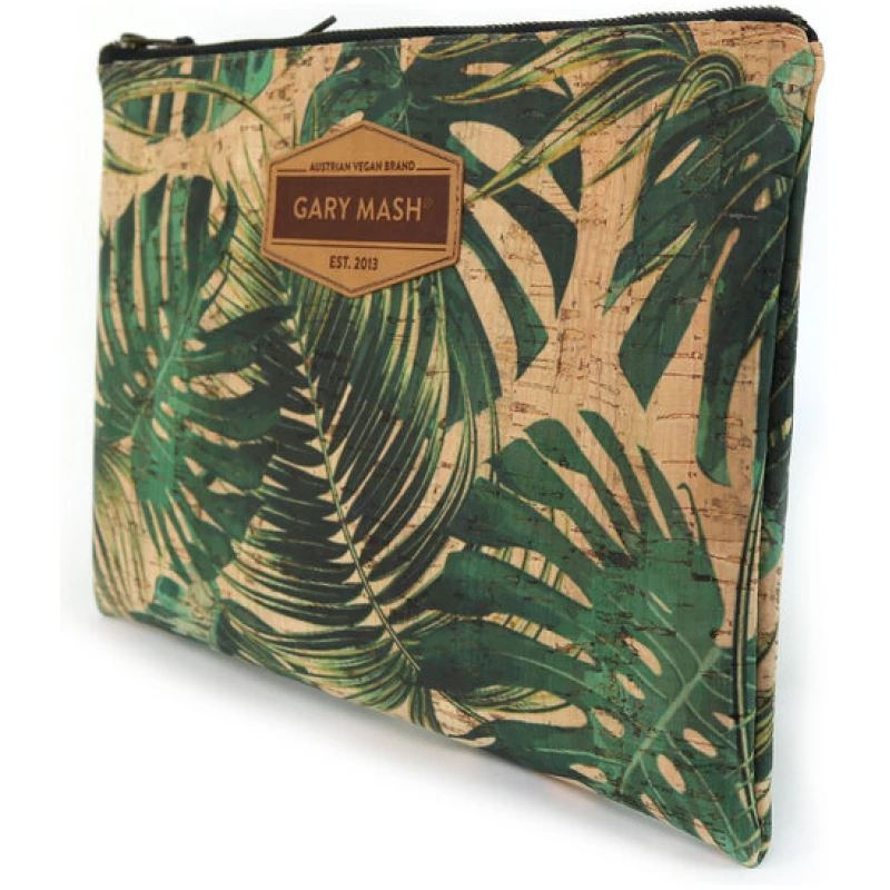 Gary Mash Kork Clutch Handtasche mit Palmenmuster