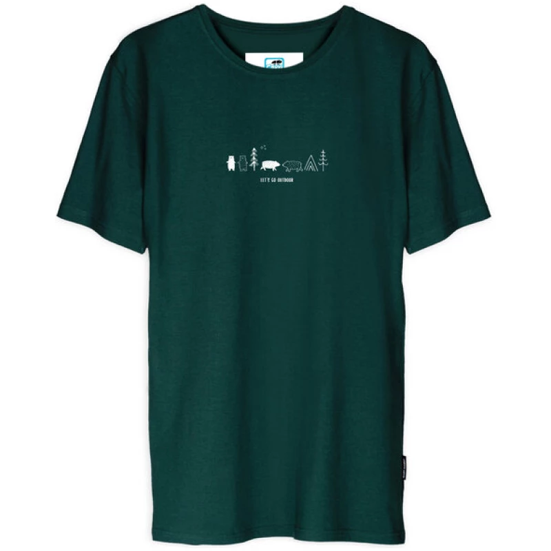 Gary Mash T-Shirt Let's go outdoor aus Bio-Baumwolle