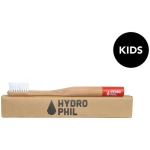 HYDROPHIL Bambus Kinder Zahnbürste Pack rot