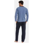 Haasis Bodywear Herren Pyjama lang mit Seitentaschen, Single Jersey