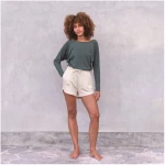 Jaya SHORT SUNNY WAFFLE- Lässige Shorts aus elastischem, leichtem Sweatstoff für Yoga and Freizeit