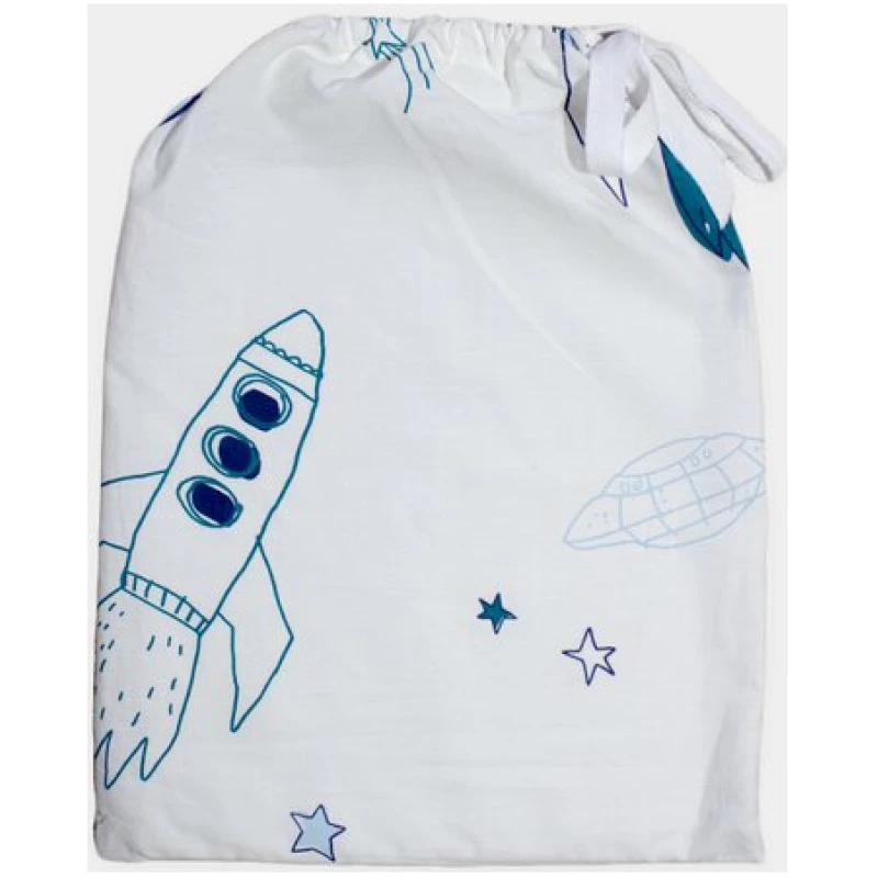 KATHA covers Kinderbettwäsche Einhorn und Rakete und Sterne