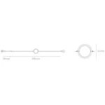 Kerbholz Halskette mit rundem Holzelement 'CIRCLE NECKLACE' // hochwertiger Edelstahl //