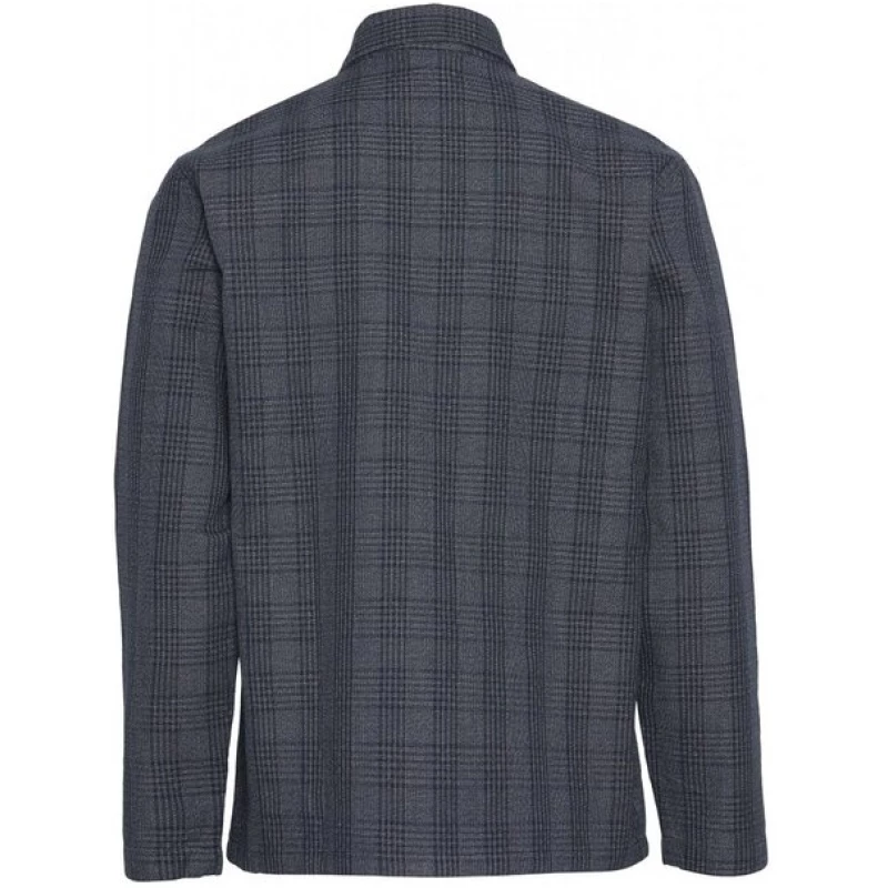 KnowledgeCotton Apparel Long Sleeve Checked Heavy Shirt