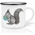 LIGARTI Keramiktasse - Eichhörnchen Welt