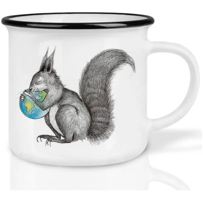 LIGARTI Keramiktasse - Eichhörnchen Welt