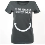 Lena Schokolade DO THE REVOLUTION AND KEEP SMILING - Frauen T-Shirt