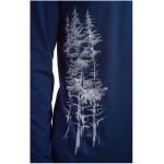 Life-Tree Longsleeve aus Biobaumwolle Fairwear für Herren "Fichtenwald" in Denim Blau