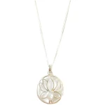 Lotus Blume mit Mondstein Halskette 925 Sterling Silber von Crystal and Sage