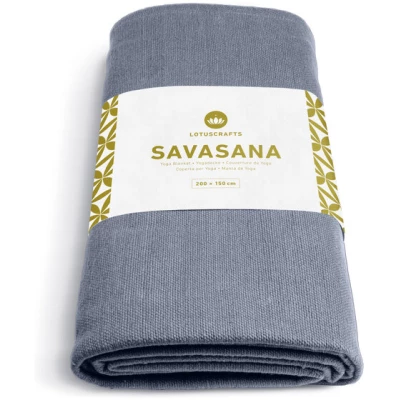Lotuscrafts Yogadecke Savasana für Endentspannung - GOTS zertifiziert