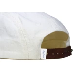 Lou-i Canvas Cap weiß mit edlem Holzschirm - Made in Germany - Sehr bequem