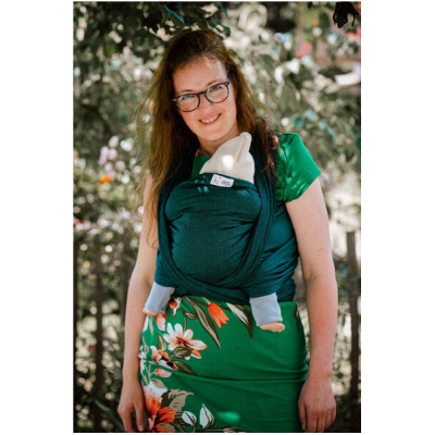 Madame Jordan Babytragetuch - Emerald - 100% Biobaumwolle