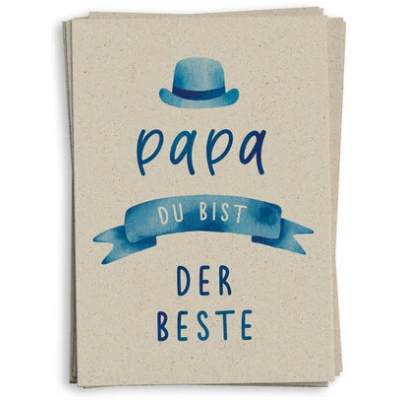 Matabooks Grußkarte Graspapier - "Vatertag"
