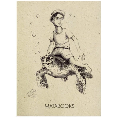 Matabooks Postkarte Graspapier - "Below sealevel"