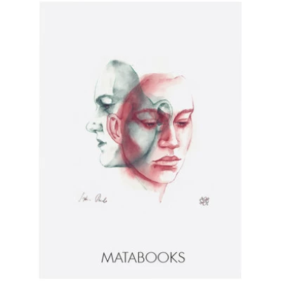 Matabooks Postkarte Graspapier - "In thought"