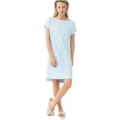 Mey Damen Nachthemd Sleepsation aus Bio-Baumwolle kurzarm gestreift