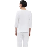 Mey Damen Pyjama Shirt 3/4 Ärmel Sleepsation aus Bio-Baumwolle