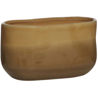Mitienda Shop Blumentopf Bowl amber Keramik
