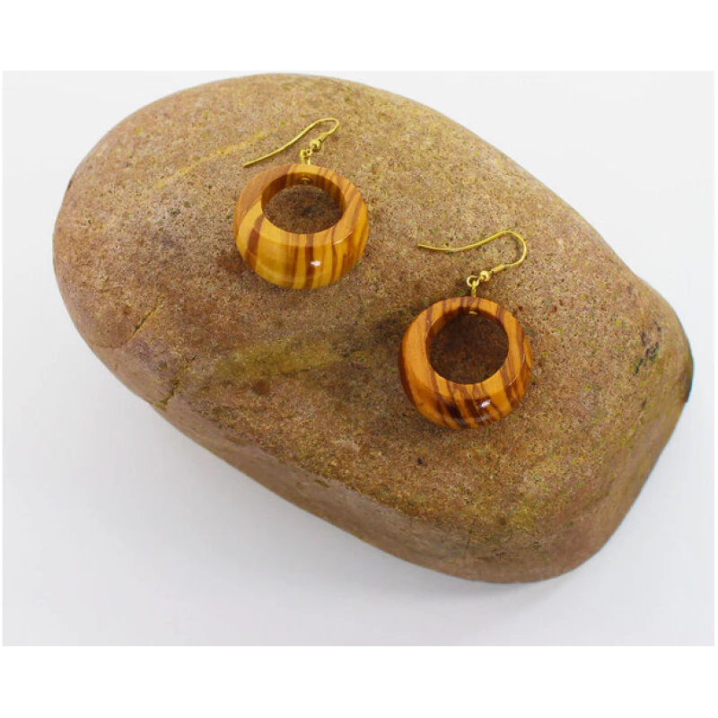 Mitienda Shop Ohrringe aus Holz | Ohrschmuck breit