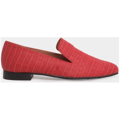 Momoc shoes Crocodile Vegan Rouge - Rote Slipper aus recycelten Materialien