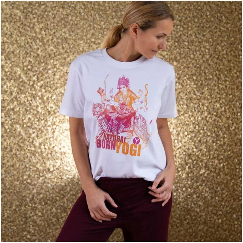 Natural Born Yogi Yoga T-Shirt organic - Delicious Durga