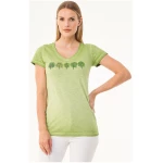 ORGANICATION Cold Pigment Dyed T-Shirt aus Bio-Baumwolle mit Baum-Print