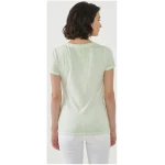 ORGANICATION Cold Pigment Dyed T-shirt aus Bio-Baumwolle mit Pflanzen-Print