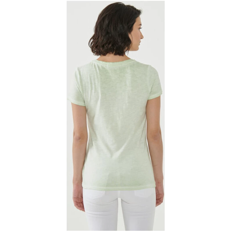 ORGANICATION Cold Pigment Dyed T-shirt aus Bio-Baumwolle mit Pflanzen-Print