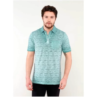 ORGANICATION Garment Dyed Poloshirt aus Bio-Baumwolle mit Brusttasche