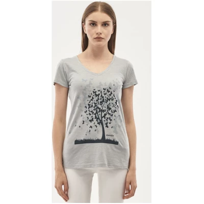 ORGANICATION T-Shirt aus Bio-Baumwolle mit Baum-Print
