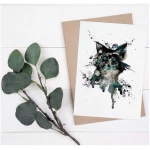 Postkarten 3er-Set "Waldtiere" von LIGARTI | aus Bambuspapier | nachhaltige Geburtstagskarten | Grußkarten