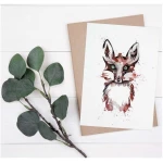Postkarten 3er-Set "Waldtiere" von LIGARTI | aus Bambuspapier | nachhaltige Geburtstagskarten | Grußkarten