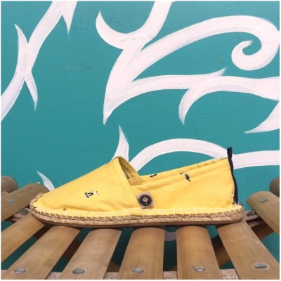 REFISHED fair fashion Espadrilles 'HAPPINESS' (Skateboarder)