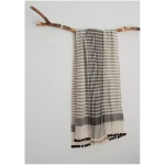 Raani Weicher Schal aus Bio Baumwolle in schwarzweiß