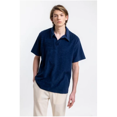 Rotholz Polo Shirt aus Bio Frottee
