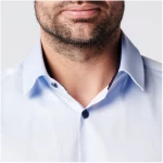 SKOT Fashion Nachhaltige Langarm Herren Hemd Geschäft Blau 100% bio