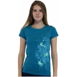 Spangeltangel Damenshirt, "Kletterer", T-Shirt, sportlich, bedruckt, Siebdruck, Bio-Baumwolle
