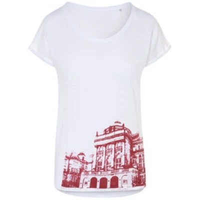 Spangeltangel Damenshirt "Opernhaus", T-Shirt bedruckt, Frauen, festlich leger
