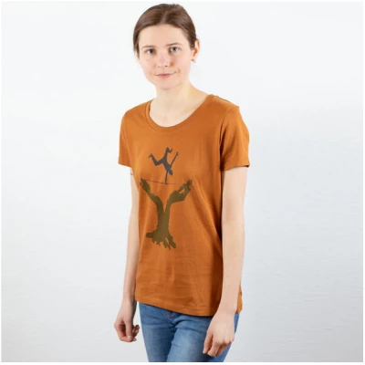 Spangeltangel T-Shirt "Slackline", Sport, Hobby, bedruckt, Siebdruck, für Frauen