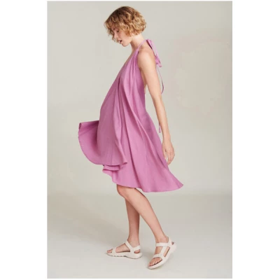 Suite 13 Leinen Kleid Midi Einheitsgröße - Multiposition Short Dress Cotton Linen