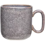 TRANQUILLO Tasse Industrial aus Steinzeug mit reaktiver Glasur, 475 ml in grün oder lila
