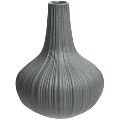 TRANQUILLO Vase Vintage aus mattem Steinzeug, Ø 9,6 × 12 cm