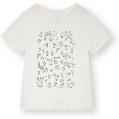 ThokkThokk Damen Print T-Shirt PENGUINS aus Biobaumwolle