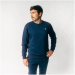 VIDAR Sport Crewneck Sweatshirt Herren aus Bio-Baumwolle in navy blau